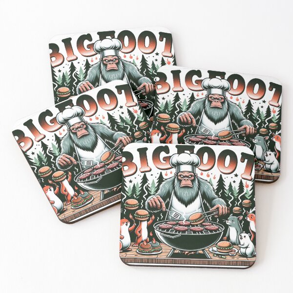 Item preview, Bigfoot's Enormous Footprint - Sasquatch Wilderness Art designed and sold by The-Library.