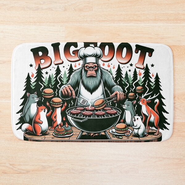 Item preview, Bigfoot's Enormous Footprint - Sasquatch Wilderness Art designed and sold by The-Library.