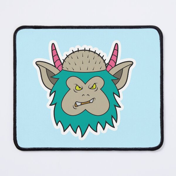 Item preview, MUNSTA - Angry Olive Monster designed and sold by OWLSTANDING.