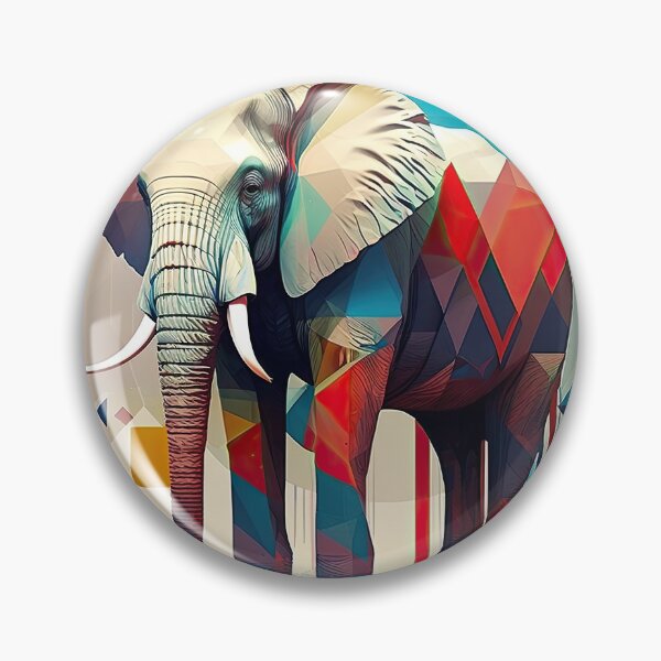 Item preview, Explore Simplistic & Minimalistic African Elephant Art designed and sold by ArtificialGenes.