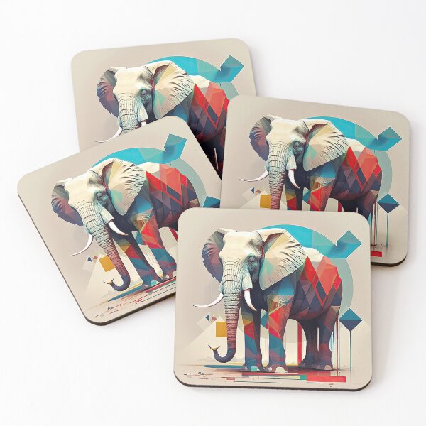 Item preview, Explore Simplistic & Minimalistic African Elephant Art designed and sold by ArtificialGenes.