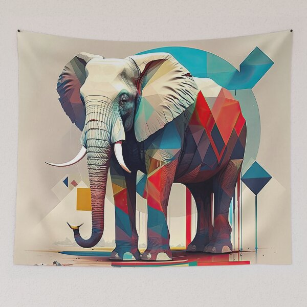 Item preview, Explore Simplistic & Minimalistic African Elephant Art designed and sold by ArtificialGenes.