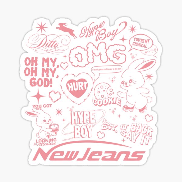 NewJeans OMG Holo Stickers — haiyun