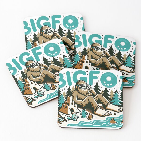 Item preview, Bigfoot's Enormous Footprint - Sasquatch Wilderness Art designed and sold by The-Library.
