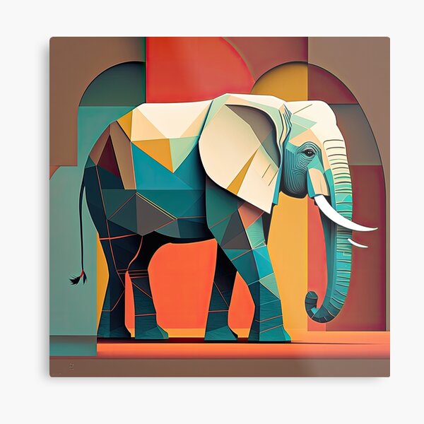 Item preview, Explore Simplistic & Minimalistic African Elephant Art designed and sold by ArtificialGenes.
