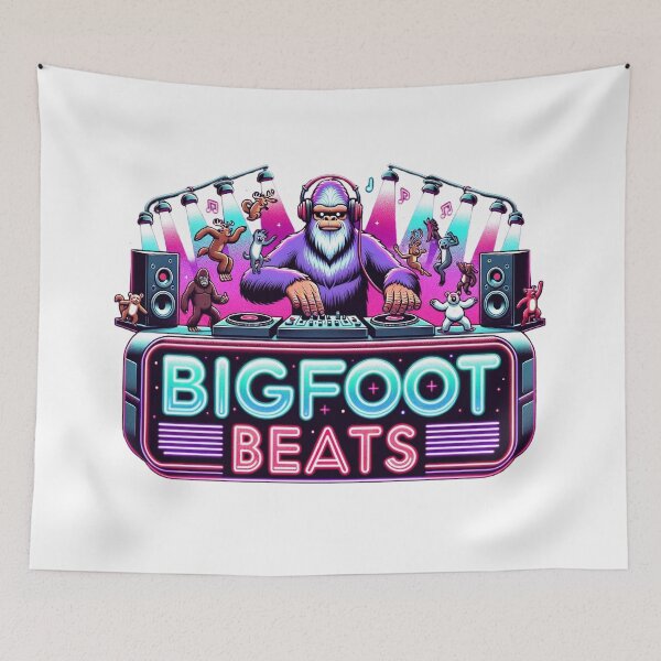 Item preview, Bigfoot's Gigantic Footprint - Sasquatch Wilderness Art designed and sold by The-Library.