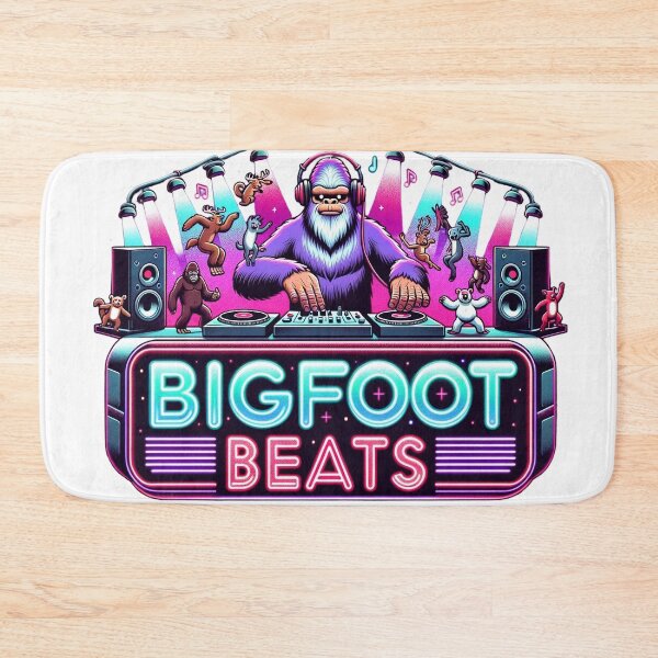 Item preview, Bigfoot's Gigantic Footprint - Sasquatch Wilderness Art designed and sold by The-Library.