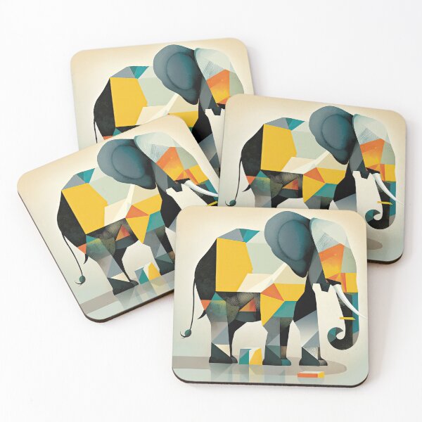 Item preview, Explore Simplistic & Minimalistic African Elephant Art designed and sold by ArtificialGenes.