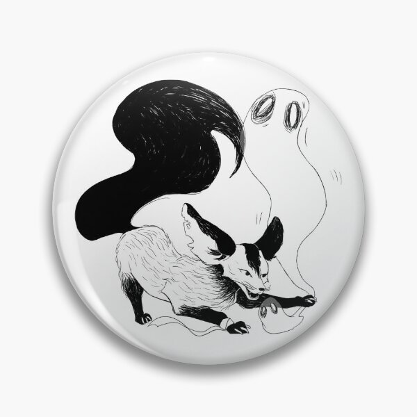 Aperçu de l'œuvre Renard d'Halloween familier avec Ghost créée et vendue par Algaliar23.