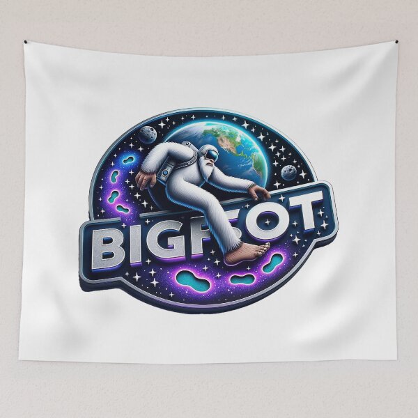 Item preview, Bigfoot's Enormous Footprint - Sasquatch Wilderness Art designed and sold by The-Library.