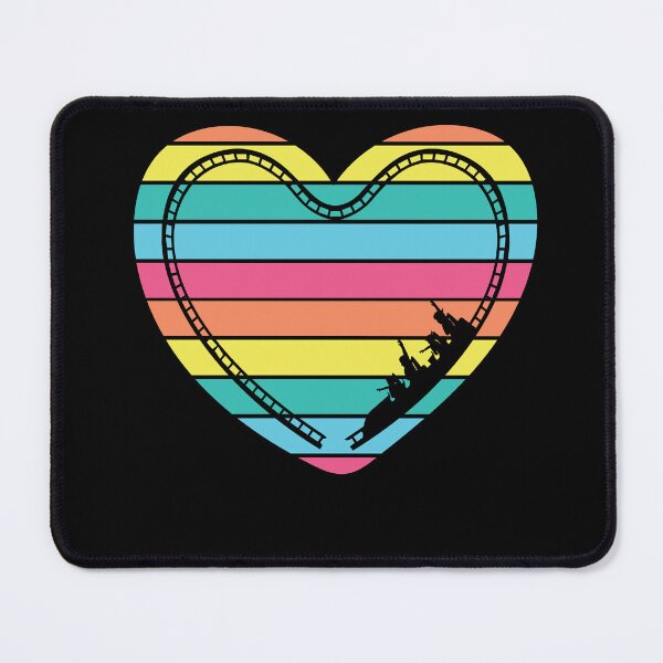 Item preview, Roller Coaster Heart Rainbow Amusement designed and sold by MooonTees.