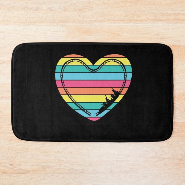 Item preview, Roller Coaster Heart Rainbow Amusement designed and sold by MooonTees.
