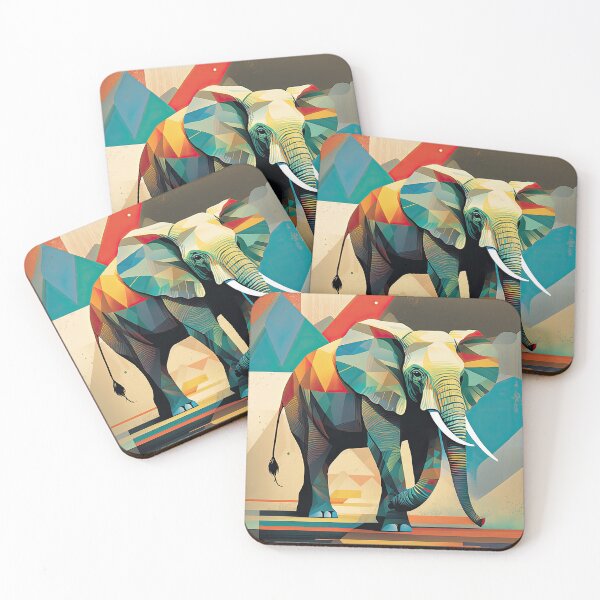 Item preview, Explore Simplistic & Minimalistic African Elephant Art designed and sold by ArtificialGenes.