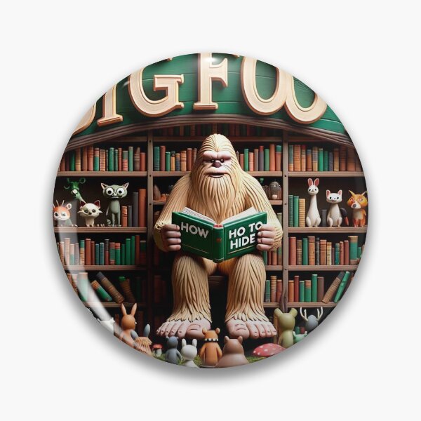 Item preview, Bigfoot's Enormous Footprint - Sasquatch Wilderness Art designed and sold by The-Library.