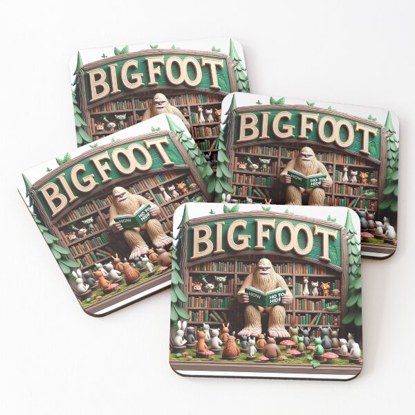 Item preview, Bigfoot's Enormous Footprint - Sasquatch Wilderness Art designed and sold by The-Library.