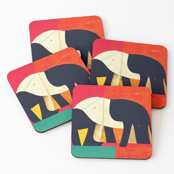 Item preview, Explore Simplistic & Minimalistic African Elephant Art designed and sold by ArtificialGenes.