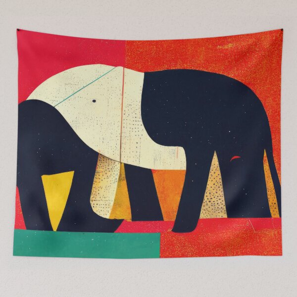 Item preview, Explore Simplistic & Minimalistic African Elephant Art designed and sold by ArtificialGenes.