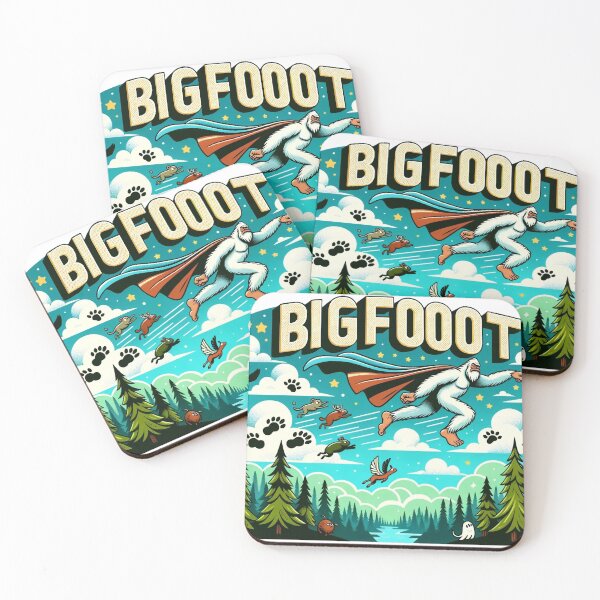 Item preview, Bigfoot's Enormous Footprint - Sasquatch Wilderness Art designed and sold by The-Library.
