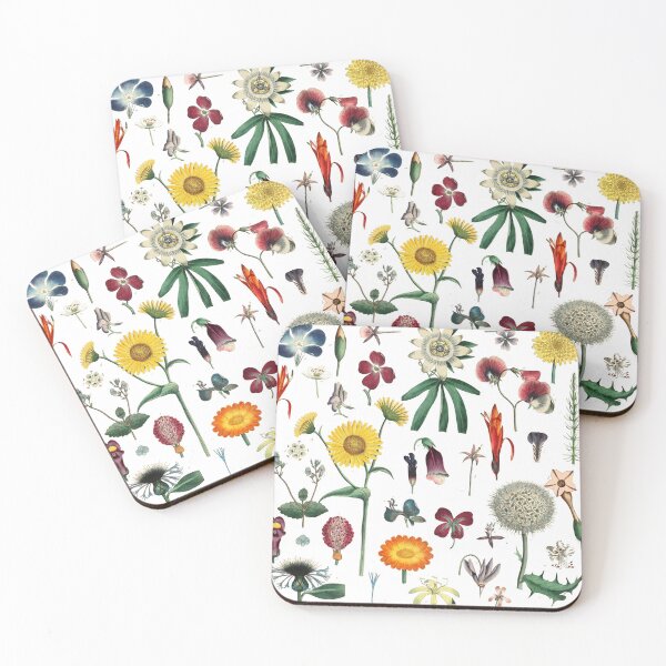 Item preview, Éclat Botanique Collection Vintage modern 1799 Floral Garden Pattern designed and sold by Coastal Garden Design Studio.