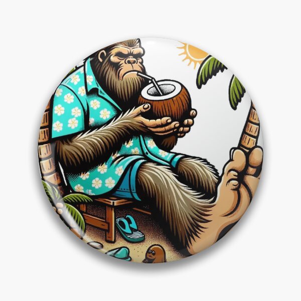 Item preview, Bigfoot's Enormous Footprint - Sasquatch Wilderness Art designed and sold by The-Library.