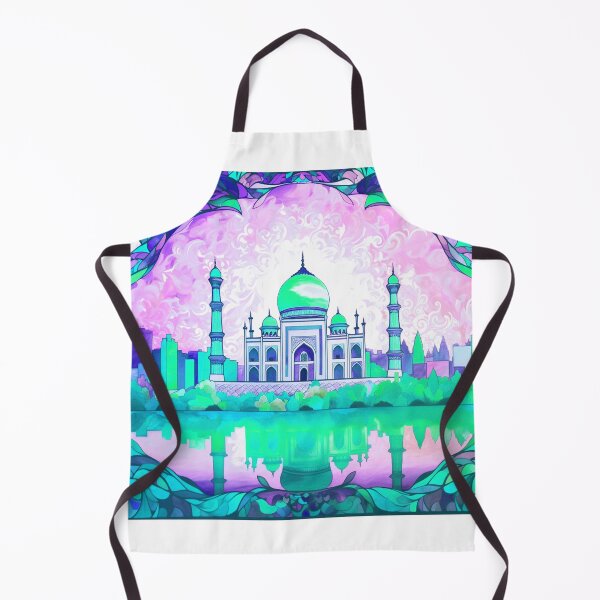 Item preview, The Taj Mahal, India, Turquoise, AI Generated Art - An Iconic Monument and Beautiful Tomb designed and sold by studioSharonKay.