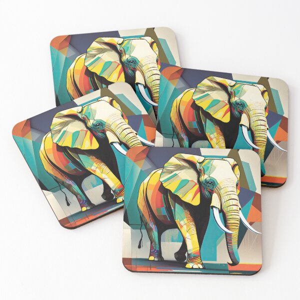 Item preview, Explore Simplistic & Minimalistic African Elephant Art designed and sold by ArtificialGenes.