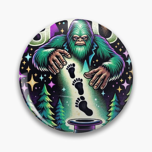 Item preview, Bigfoot's Enormous Footprint - Sasquatch Wilderness Art designed and sold by The-Library.