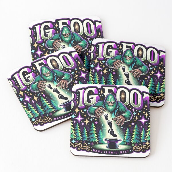 Item preview, Bigfoot's Enormous Footprint - Sasquatch Wilderness Art designed and sold by The-Library.