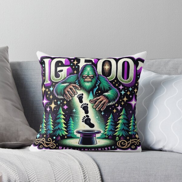 Item preview, Bigfoot's Enormous Footprint - Sasquatch Wilderness Art designed and sold by The-Library.