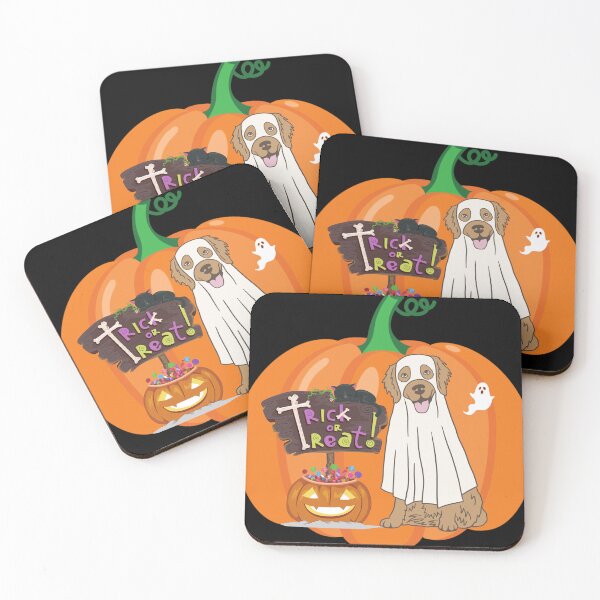 Item preview, Trick or Treat Golden Retriever dog designed and sold by Golden-Heaven.