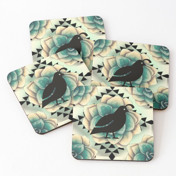 Item preview, Teal / Tan Native American Quail Design designed and sold by JMWCD.