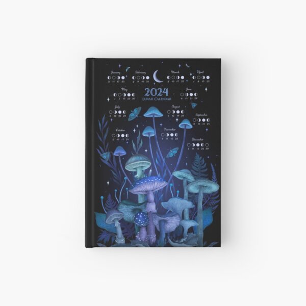 Item preview, 2024 Enchanting Mushrooms Luna Calendar designed and sold by episodicDrawing.