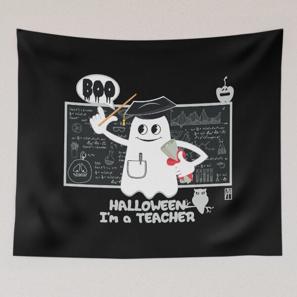 Item preview, BOO Teacher dressed as a GHOST - cute Halloween designed and sold by ArtProjectShop.