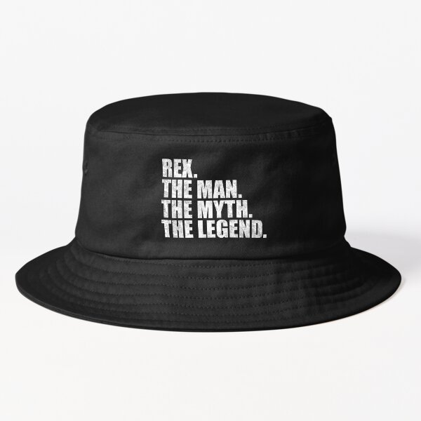 Vista previa del artículo con la obra «Rex Nombre Rex El Hombre El Mito La leyenda», diseñado y vendido por Teelogic.