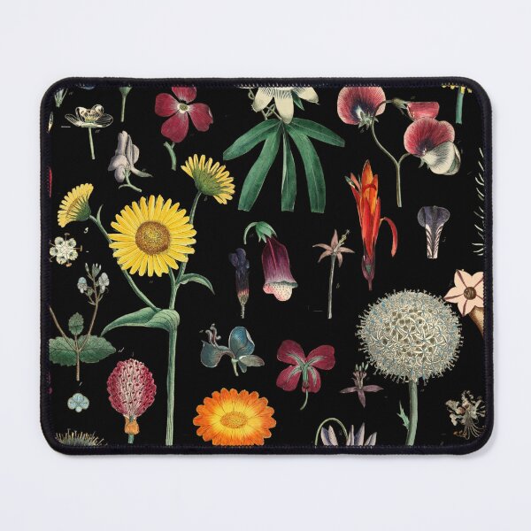 Item preview, Éclat Botanique Collection Vintage modern 1799 Floral Garden Pattern Dark designed and sold by Coastal Garden Design Studio.