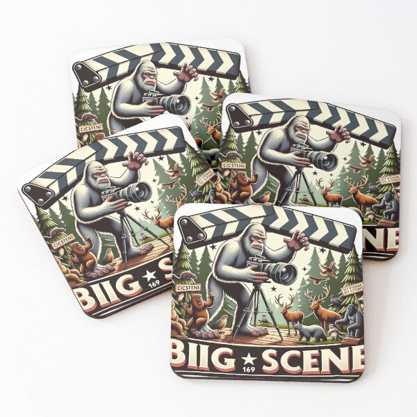 Item preview, Bigfoot's Enormous Footprint - Sasquatch Wilderness Art designed and sold by The-Library.