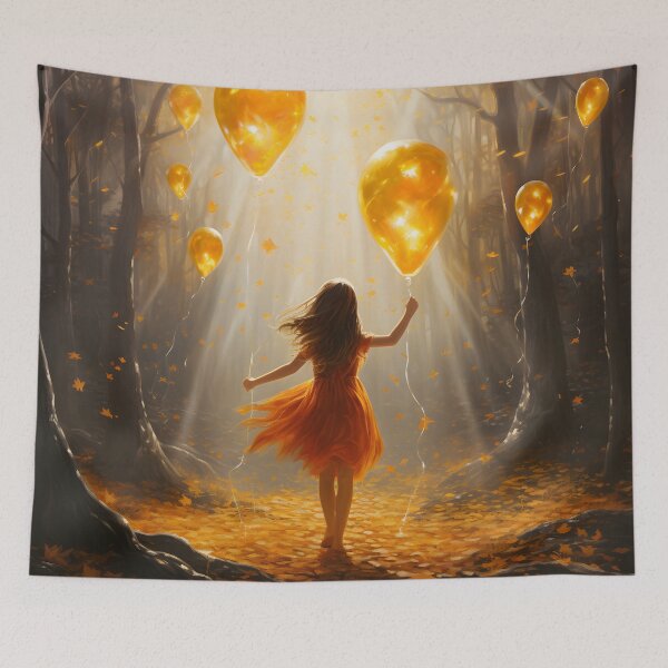 Item preview, Child holding balloons designed and sold by Fairytale-11.