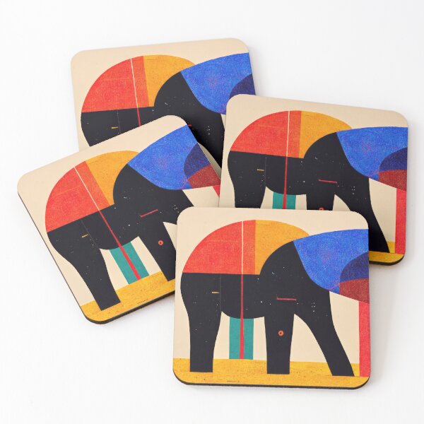 Item preview, Explore Simplistic & Minimalistic African Elephant Art designed and sold by ArtificialGenes.