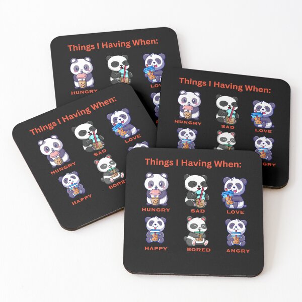 Item preview, Panda drinking Bubble Boba Tea designed and sold by richmonkey.