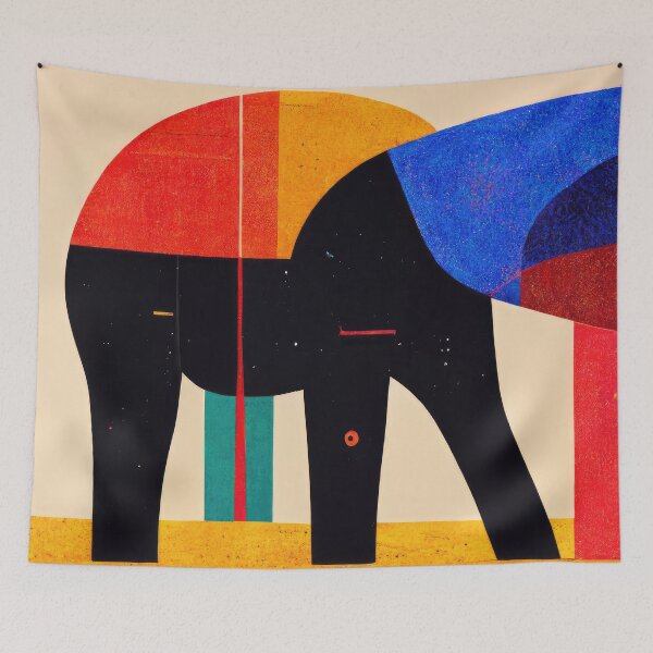 Item preview, Explore Simplistic & Minimalistic African Elephant Art designed and sold by ArtificialGenes.