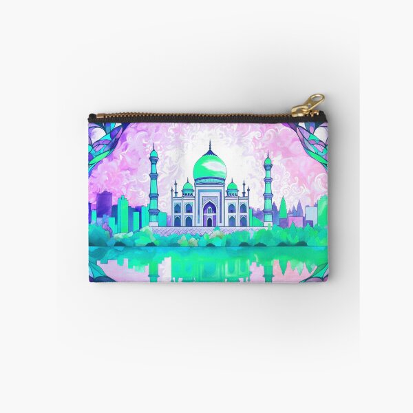 Item preview, The Taj Mahal, India, Turquoise, AI Generated Art - An Iconic Monument and Beautiful Tomb designed and sold by studioSharonKay.