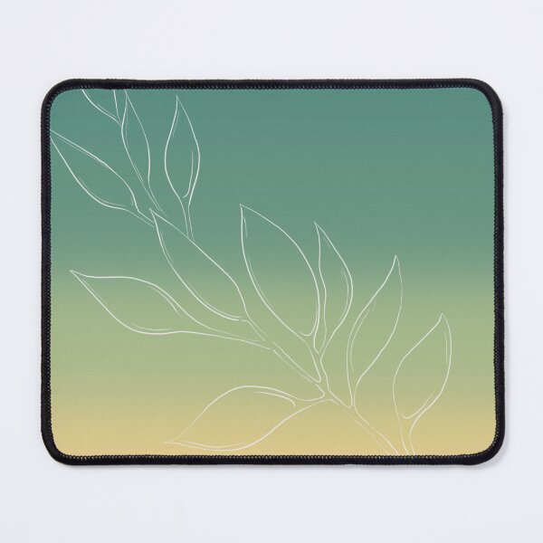 Item preview, Green and Yellow Gradient with White Floral designed and sold by RabbitHeartArt.