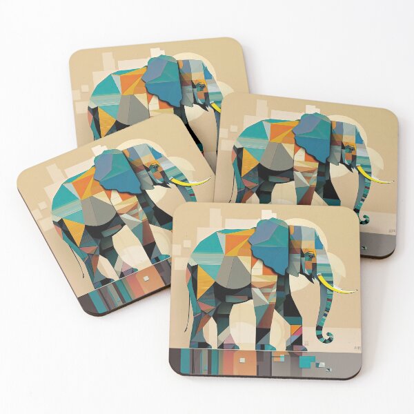 Item preview, Explore Simplistic & Minimalistic African Elephant Art designed and sold by ArtificialGenes.