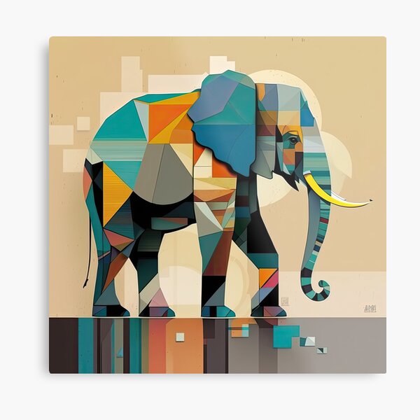 Item preview, Explore Simplistic & Minimalistic African Elephant Art designed and sold by ArtificialGenes.