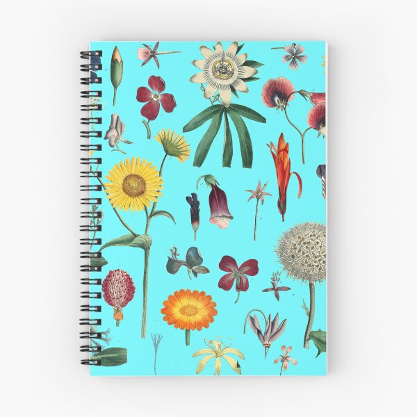 Item preview, Éclat Botanique Collection Vintage modern 1799 Floral Garden Pattern Blue designed and sold by Coastal Garden Design Studio.