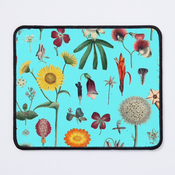Item preview, Éclat Botanique Collection Vintage modern 1799 Floral Garden Pattern Blue designed and sold by Coastal Garden Design Studio.