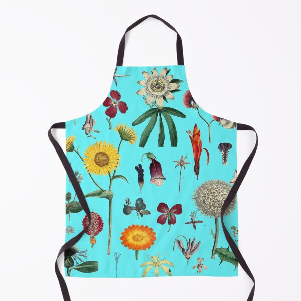 Item preview, Éclat Botanique Collection Vintage modern 1799 Floral Garden Pattern Blue designed and sold by Coastal Garden Design Studio.