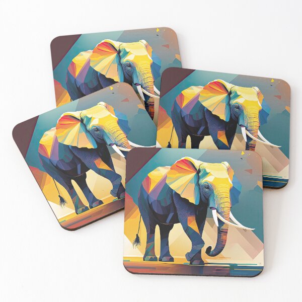 Item preview, Explore Simplistic & Minimalistic African Elephant Art designed and sold by ArtificialGenes.