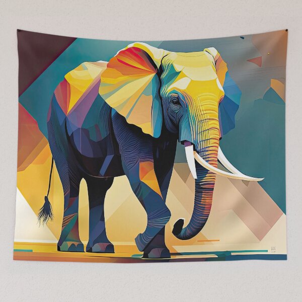 Item preview, Explore Simplistic & Minimalistic African Elephant Art designed and sold by ArtificialGenes.