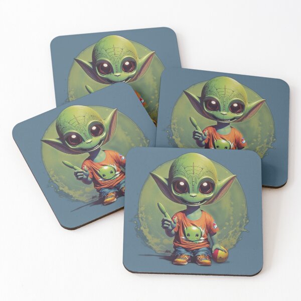 Item preview, The Alien Student and His Favorite Toy designed and sold by ArtVibeInk.